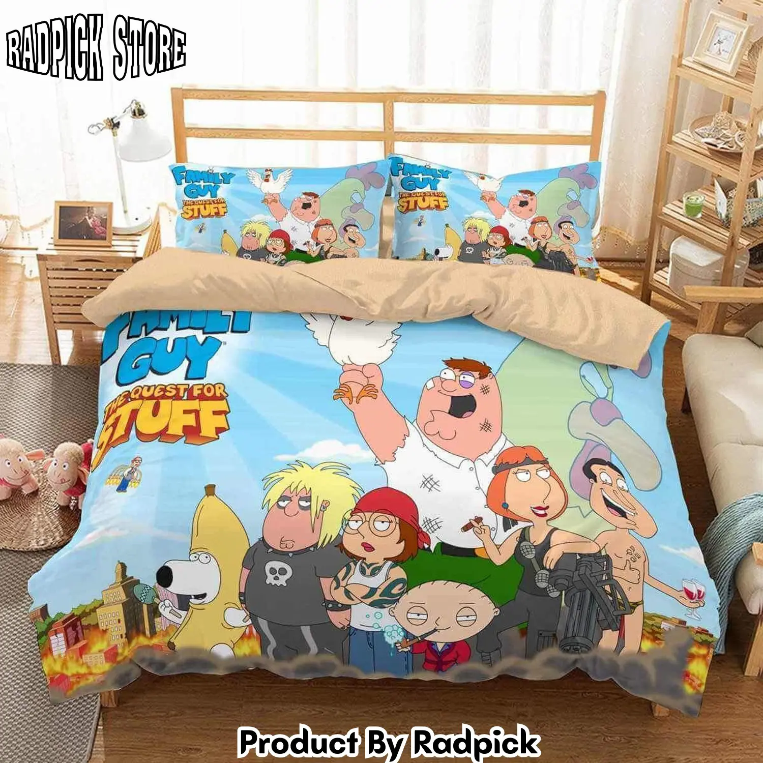 Radpick 3d family guy duvet cover bedroom sets comfortable bedding sets rp3278970